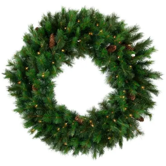 48" Pre-Lit Royal Oregon Pine Artificial Christmas Wreath {6}
