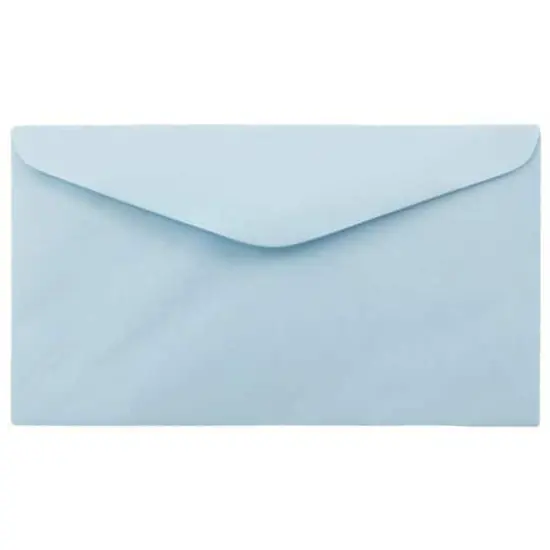 JAM Paper 3.625" x 6.5" Premium Commercial Envelopes, 100ct. Light Blue {1}