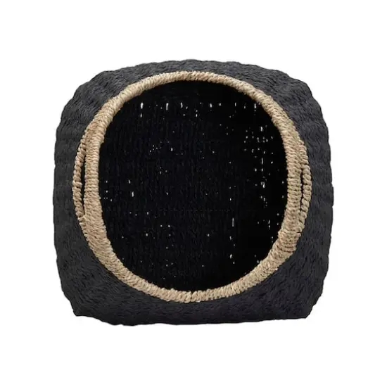 Household Essentials Black Basket with Handles {8}