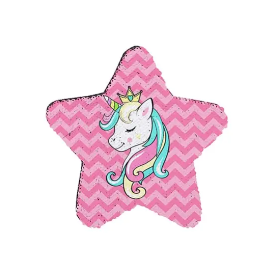 Craft Express 7" Black & White Star Sublimation Sequin Patches, 2ct. {5}