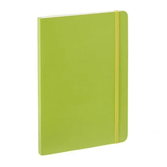 Fabrian&reg; EcoQua Plus A5 Lined Stitch-Bound Notebook Lime {4}