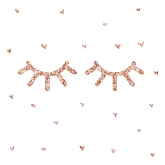 RoomMates Eyelash Peel & Stick Glitter Wall Decals {1}