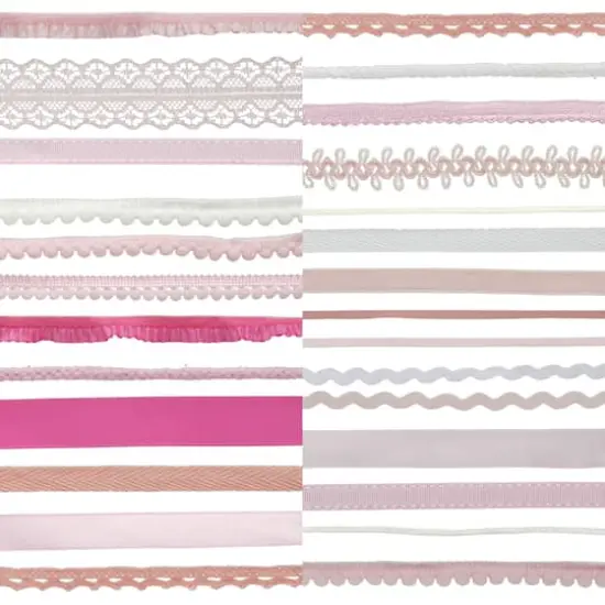 1yd. Mixed 25 Piece Trim Bundle by Celebrate It&reg; Pink {3}