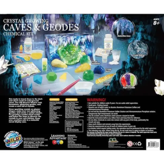 Learning Advantage&trade; Wild Environmental Science&trade; Crystal Growing Caves & Geodes Chemical Kit {5}
