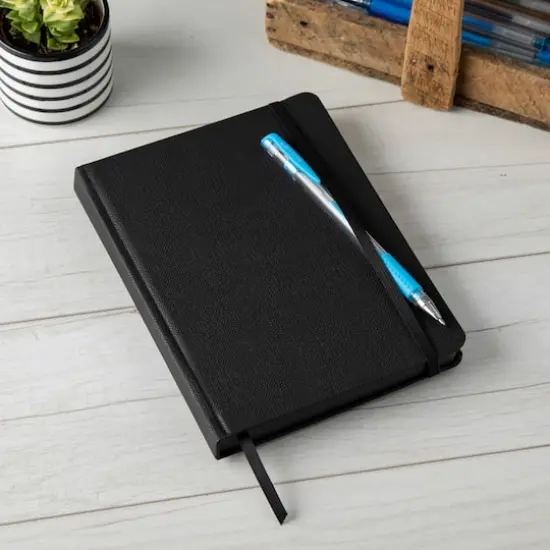 Black Page Premium Hardcover Journal, 6" x 8" by Artist's Loft&trade; {6}