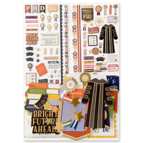 PhD Graduation Sticker Flip Pack by Recollections&trade; {4}