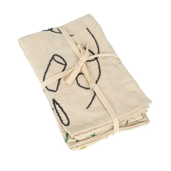 Hello Honey&reg; Fruit, Garden & Wine Cotton & Linen Tea Towels, 3ct. {10}