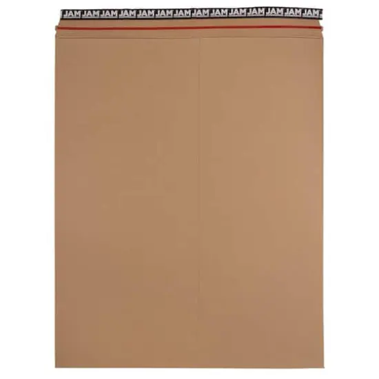 JAM Paper 17" x 21" Brown Kraft Flat Photo Mailer Peel & Seal Closure Envelopes, 6ct. {1}