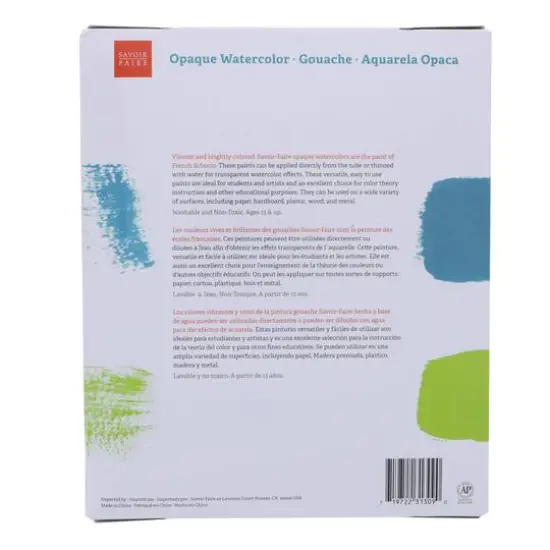 Savoir-Faire French School Gouache Set,20 Color Set {6}