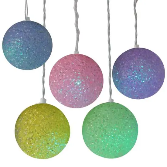 10ct. Summer Nights LED Color Changing Sparkle Globe String Lights {1}