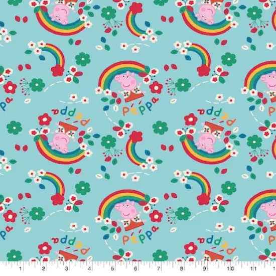 Peppa Pig Wild World Fabric {1}