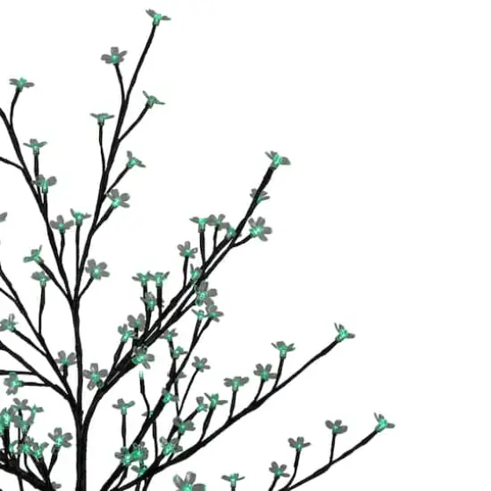 6ft. Green LED Cherry Blossom Flower Artificial Tree {4}
