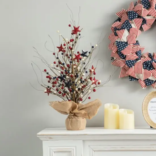 Glitzhome&reg; 20" American Berry Table Tree {4}