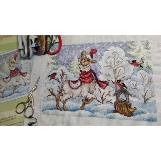 Mp Studia Winter Evening Cross Stitch Kit {3}