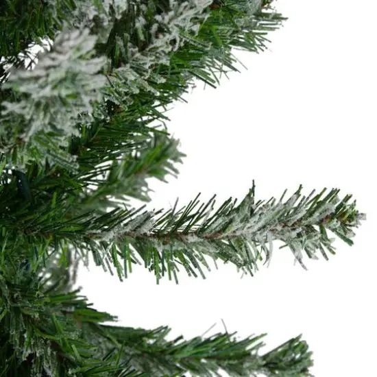 4ft. Unlit Medium Flocked Alpine Artificial Christmas Tree {3}