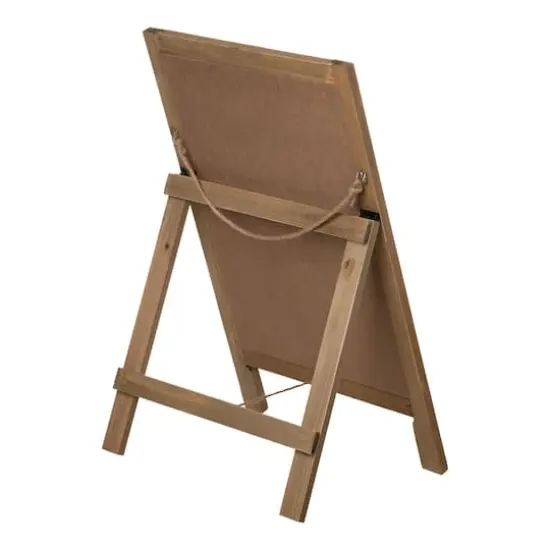 Glitzhome&reg; 24" Wooden Patriotic Easel Sign {5}