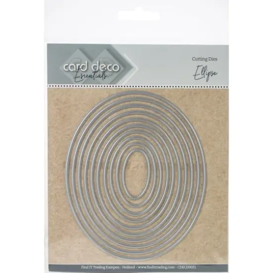 Find It Trading Card Deco Essentials Nesting Cutting Dies-Ellipse {1}