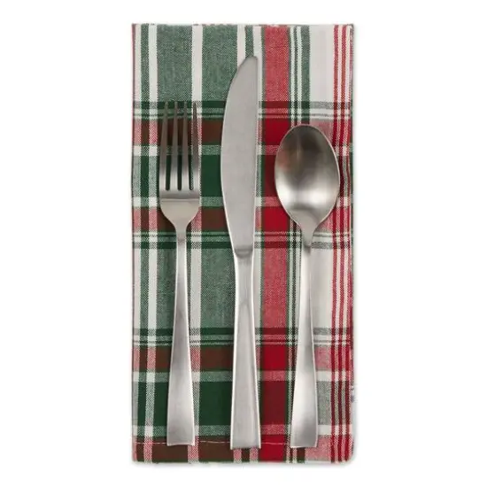 DII&reg; Yuletide Plaid Napkins, 6ct. {3}