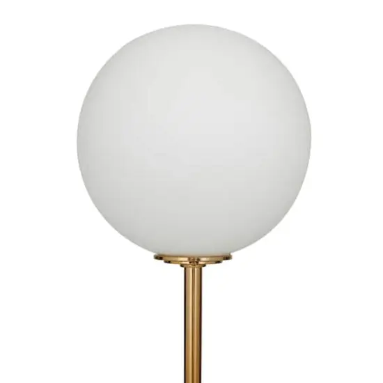 31" 2 Orb Table Lamp with Marble Base Gold  {5}