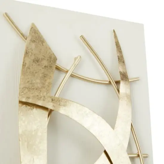 White Wood Contemporary Wall Decor, Set of 2 37" x 12" x 2" {4}