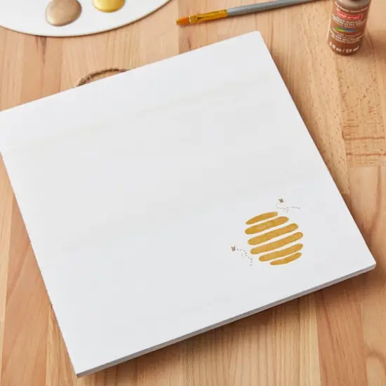 10" x 10" Whitewashed Wood Square Plaques by Make Market&reg;, 2ct. {5}