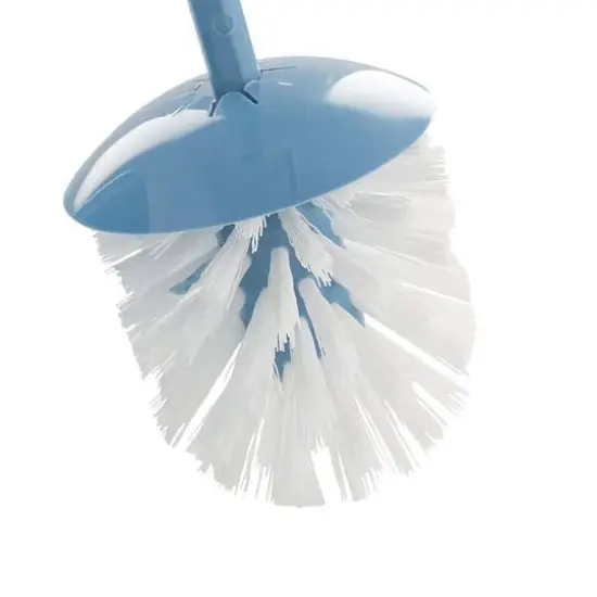 Bath Bliss Blue Toilet Brush & Holder {6}