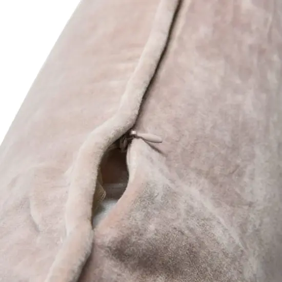 Hello Honey® 20" Square Velvet Pillow Cover with Piping Pink {7}