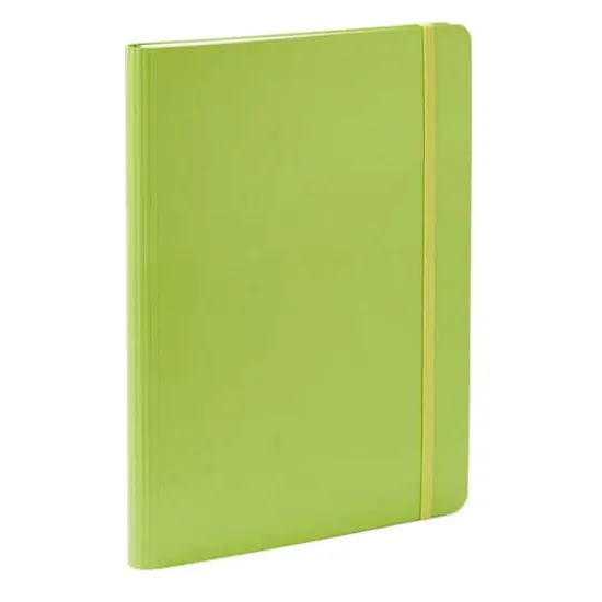 Fabriano® EcoQua Plus A5 Lined Hidden Spiral-Bound Notebook Lime {4}