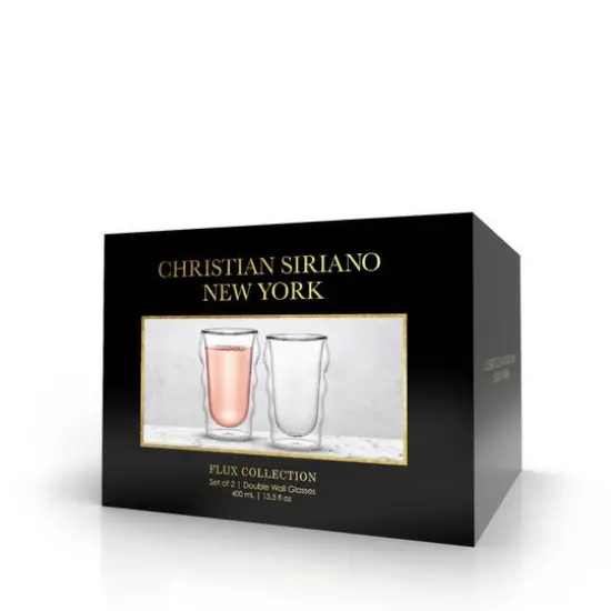 JoyJolt® Christian Siriano 13.5oz. Flux Insulated Glasses, 2ct. {6}