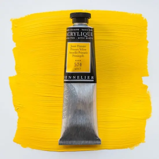 Sennelier Extra Fine Artists' Acrylic Paint, 60mL 574 Primary Yellow {4}