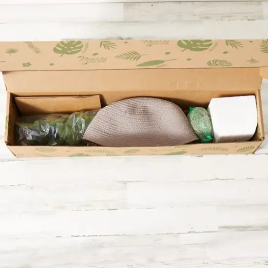 3ft. Artificial Fiddle Leaf Fig Tree With Handmade Cotton & Jute Woven Basket DIY Kit Cream {6}