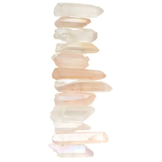 Rose Crystal Luster Stone Stick Beads by Bead Landing&trade; {4}