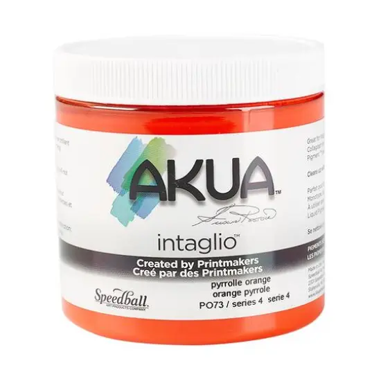 Akua&reg; Intaglio&reg; Ink, 8oz. Pyrrole Orange {1}