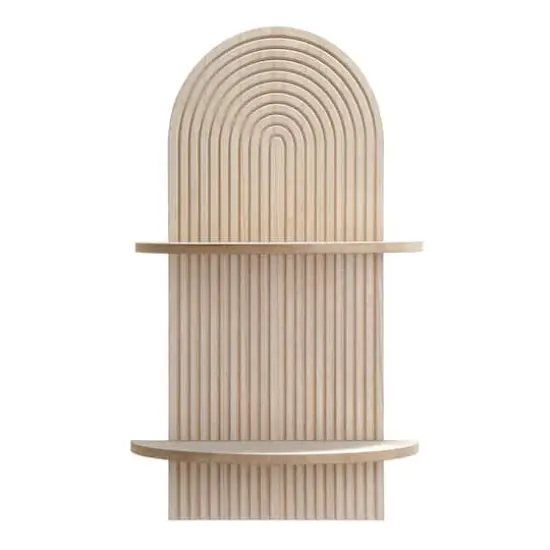 American Art Decor Lunar Ledges Wall shelf in Brown - 23.75" x 14" {6}