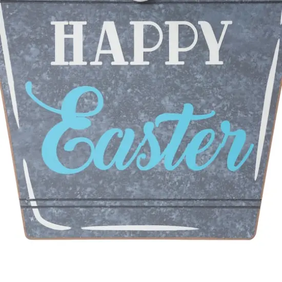 Glitzhome&reg; 18" Easter Wooden Bunny Eggs Wall D&eacute;cor {9}