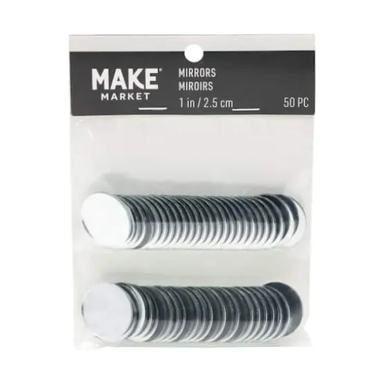1" Round Glass Mirrors, 50ct. by Make Market&reg; {1}
