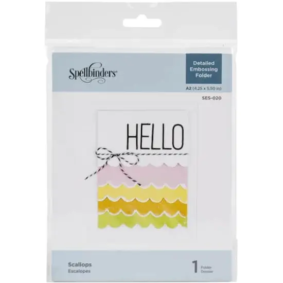 Spellbinders&reg; Scallops Embossing Folder {1}