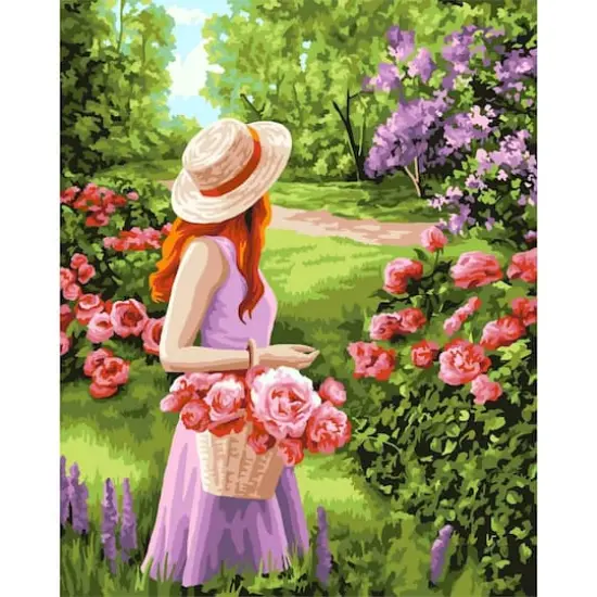 Crafting Spark Garden Walk Painting by Numbers Kit {1}