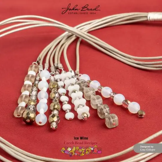 John Bead Czech Glass Recipe Box Beading Kit Ice Wine {3}