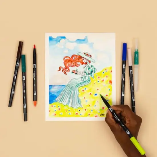 Tombow Wind Manga Illustration Dual Brush Pen Art Set {11}