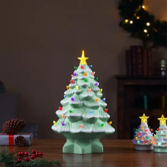 Mr Christmas. 14" Seafoam Nostalgic Tree {3}