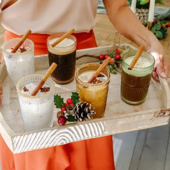 Kate Aspen&reg; 13oz. Beaded Floral Green Drinking Glasses, 6ct. {7}