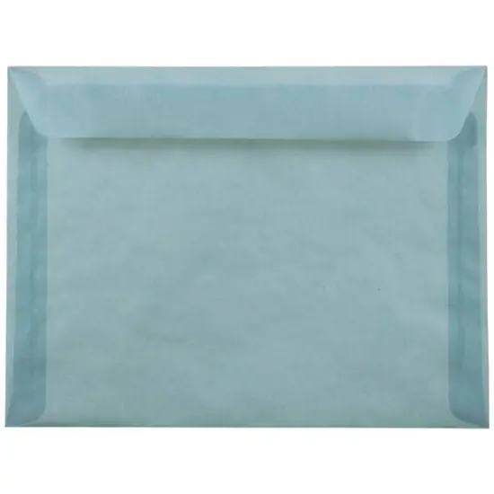 JAM Paper 9" x 12" Booklet Vellum Envelopes, 25ct. Ocean Blue {1}