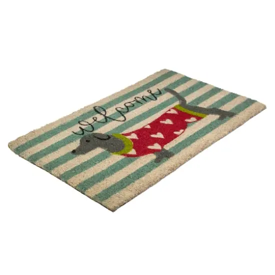 Natural Coir Dachshund Welcome Doormat {5}