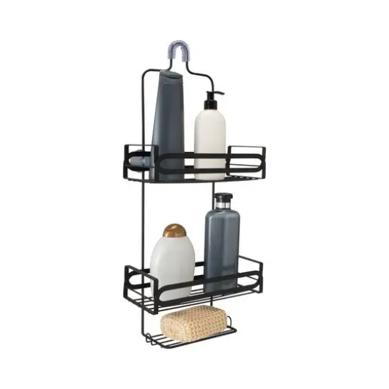 Elle D&eacute;cor Noir Black Shower Caddy {6}