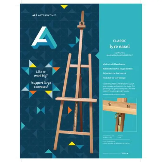 Art Alternatives Classic Lyre Easel {4}