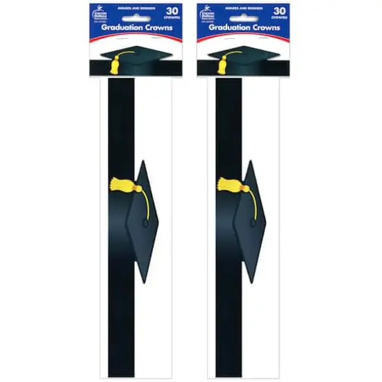 Carson Dellosa&reg; Graduation Crowns, 2 Packs of 30 {1}