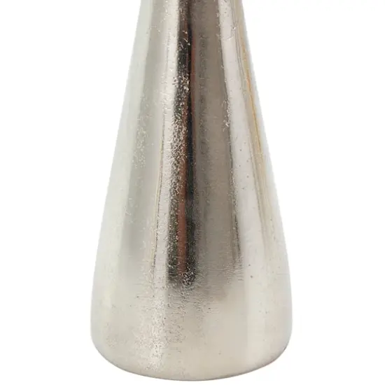 Silver Aluminum Taper Candle Holder Set {7}