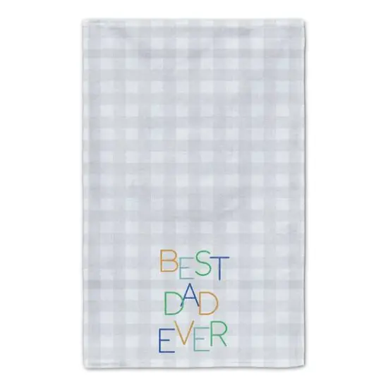 Best Dad Ever Check Towel Set {5}