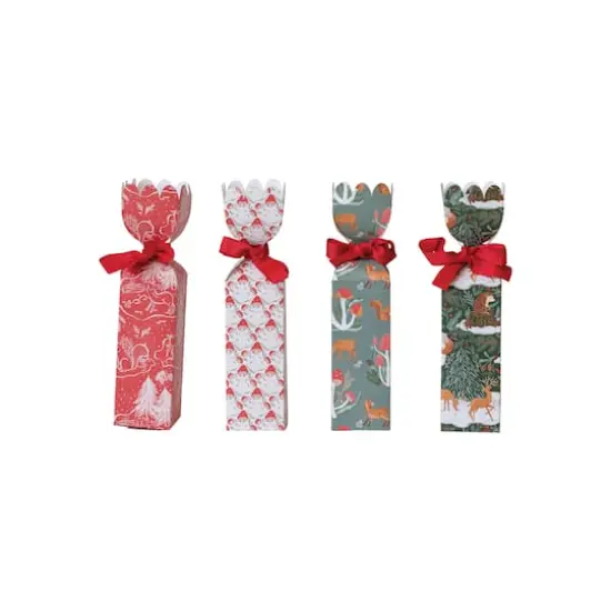 Hello Honey&reg; 10.75" Holiday Woodland Flora & Fauna Paper Gift Box Set {1}